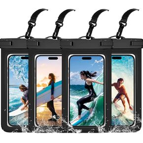 3 Pack Waterproof Phone Pouch IPX8 Universal Waterproof Case Dry Bag Phone Protector for iPhone 15 14 13 12 11 Pro Max Plus XS XR X 8 Galaxy S23 S22 S21 S20 Pixel Up to 7.5"(Multicolor 3)