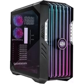 Cooler Master HAF 700 EVO E-ATX High Airflow PC Case, IRIS Customizable LCD .Breathable TG Front Panel, 200mm Sickleflow Fans, 1 x USB 3.2 gen 2 Type C, 4 x USB 3.2 gen 1 (3.0) (H700E-IGNN-S00)
