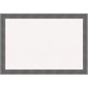 Amanti Art White Cork Board for Wall, 18x26 Vision Board with Blue Wood Frame, Medium Corkboard Office Decor for Home Organization, Rustic Farmhouse Corkboard Pinboard to Display Items for Home