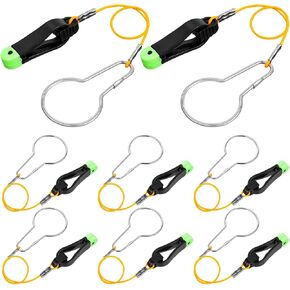 8 Pcs Fishing Downrigger Line Release Snap Weight Release Clips with Downrigger Clip Snap for Offshore Fishing Planer Board Weight Kite Trolling