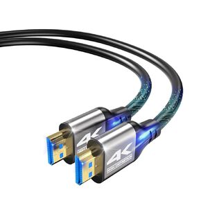 4k HDMI Cable 50 FT,High Speed HDMI 2.0 Cord, Support 4K@60Hz, ARC, HDR, 3D, Ethernet, Compatible with TV, Blu-Ray, PS4/5,Projector, Soundbar, Sky, PC, Laptop