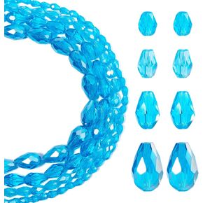 Beadthoven 240pcs 4 size teardrop class crystal heads mongorted supeted seaddrop extrop extrop extrop beads vertical abortic ab colate materrop heads beads beads bead for المجوهر