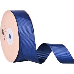 Wrapaholic 1 بوصة 25 ياردة غابة خضراء Grosgrain Ribbon Roll ، شريط مميز للحرف اليدوية للهدية باقات الزفاف الزفاف تزيين حفلة الزفاف