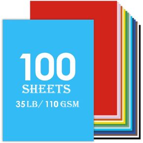 Black Construction Paper Bulk 100sheets 8.5x11 (30lb/110gsm)