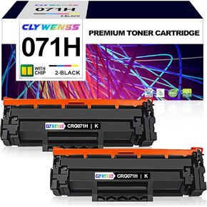 071H 071 استبدال خرطوشة الحبر عالية السعة لـ Canon 071 خرطوشة الحبر الأسود لـ ImageClass LBP122DW MF273DW MF275DW LBP122 LBP120 MF270 MF272DW (2-pack)