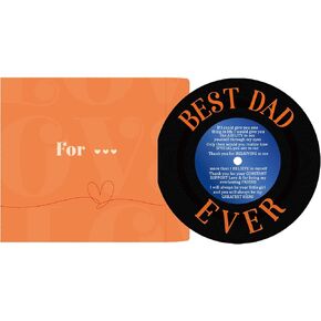 Retro Anniversary Card for Him or Her, Happy Valentine's Day Anniversary Card & Gifts for Husband Wife Boyfriend Girlfriend, Love You Forever Record Gifts for Women Men