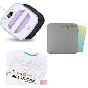 Htvront Heat Press Machine ، Heat Press Mat و Tshirt Accer Guide لنقل الحرارة فينيل