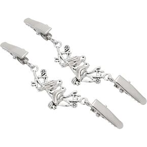 PATIKIL Sweater Clips, Alloy Vintage Shawl Clip Two Bird Cardigan Clasp for Clothing Buckles Back Cinch Collar Brooches