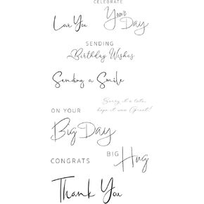 مجموعة طوابع Sizzix Clear - المشاعر اليومية رقم 2 من قبل ليزا جونز