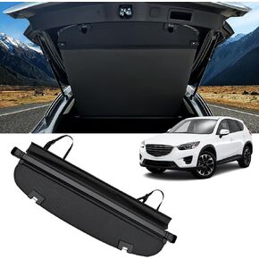 Retractable Cargo Cover for Mazda CX-5 2017~2024, Trunk Cargo Cover Luggage Security Shade Cover for 2022 2023 2024 Mazda CX-5 Shielding Shade Anti-Peeping Luggage Privacy Screen, Carbon Fiber