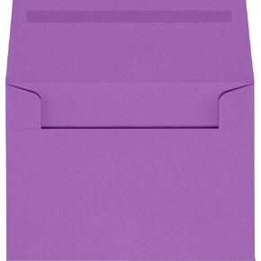 Luxpaper 4BAR A1 دعوة الأظرف | قشر & الصحافة | 3 5/8 "× 5 1/8" | العنب الأرجواني | 70 رطل. نص | 50 كتي