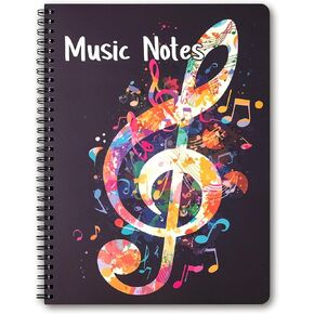 160 Pages Blank Sheet Music Notebook Manuscript Paper Notebook 10.2 X 7.5Inch Music Composition Notebook Music Staff Notebook for Songwriting and Recording of Yous Song Paperback 10 Staves