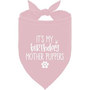 Dog Birthday Bandana, Birthday Boy Dog Bandana, Baby Pink Dog Bandana, Dog Birthday Gift, Dog Birthday Outfit, Dog Birthday Shirt, It's My Birthday Mother Puppers, Gift for Dog Lover (F2)