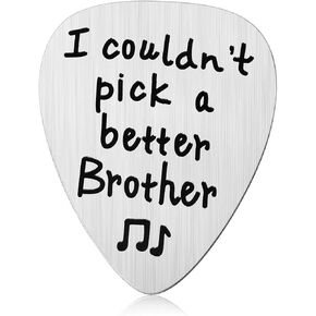 Brother Gifts from Sister Brother Guitar Pick for Older Brother Big Brother Siblings Birthday