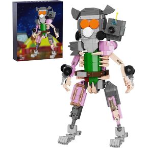 Sci-Fi Pickle Character Building Set – DIY Mechanical Cucumber Robot Compatible with Lego for Adults Boys 8-14, Creative Cartoon Comedy Action Figure Toy for Fans (494 Pieces)