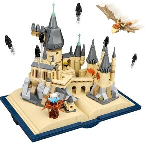 QLT Qiaoletong Castle Book Build Set ، STEM Toys Birthday for Boys Girls تتراوح أعمارهم بين 8 و 14 عامًا ، مجموعة من القلعة القابلة للتحصيل والعرض للبالغين للأطفال (727 جهاز كمبيوتر)