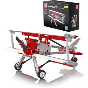 Mould King Plane Building Sets, Mini Biplane Building Blocks, Toy Airplane Blocks Kit, Micro Aircraft Toys for Age 8+(300PCS)