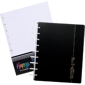 Happy Planner Modern Modern Plants غير مؤرخة + ملاحظات مجلة Notes Monthly Planner Notebook ، مخطط لمدة 12 شهرًا ، الحجم الكلاسيكي ويأتي مع ورقة إعادة ملء 100 ورقة