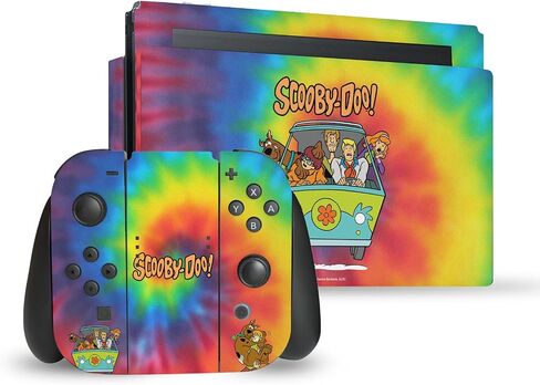 Head Case Designs Officially Licensed Scooby-Doo Scoob Graphics Vinyl Sticker Gaming Skin Decal Cover Compatible With Nintendo Switch Console & Dock & Joy-Con Controller Bundle in Kuwait