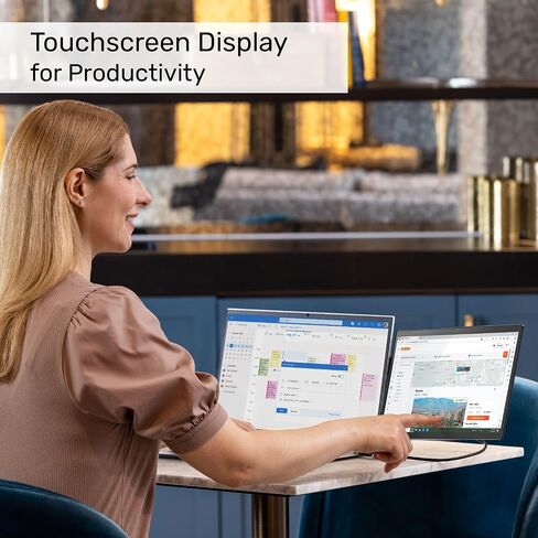 SideTrak Swivel Pro 13.3" Ultra Slim Attachable Portable Monitor, FHD IPS 1080p Laptop Screens with Kickstand + Unique Patented Swivel Hinge, for Mac, PC, and Chromebook, USB-C® Port Connection in Kuwait
