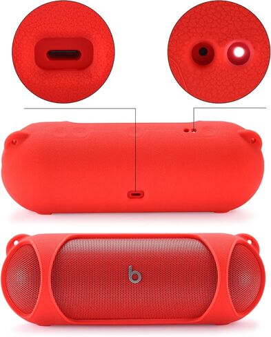 Speaker Case for Beats Pill Bluetooth Speaker, Shoulder Strap for Easier Carrying for Beats Speaker，3Colors Available，for Mountaineering Hiking Outdoor Travel Compatible with Beats Pill 2024 (Black) in Kuwait