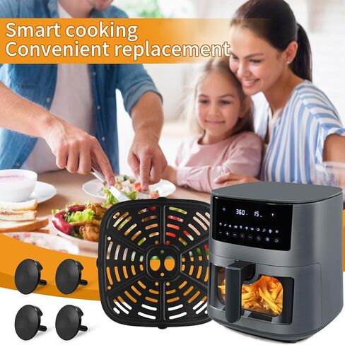 Air fryer Replacement Parts for Holstein Housewares 8.4QT Dual Basket Digital Air Fryer, 8.5×6.1 IN Air Fryer Grill Pan Grill Plate Crisper Plate Accessories Tray Rack in Kuwait