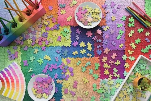 Ravensburger Puzzles on Puzzles 3000 Piece Jigsaw Puzzle for Adults - 17471 | Artwork by Karen Puzzles | Premium Interlocking Fit | Vibrant, Glare-Free Design | Durable Blueboard Construction in Kuwait
