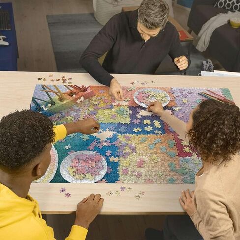 Ravensburger Puzzles on Puzzles 3000 Piece Jigsaw Puzzle for Adults - 17471 | Artwork by Karen Puzzles | Premium Interlocking Fit | Vibrant, Glare-Free Design | Durable Blueboard Construction in Kuwait