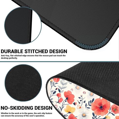 Probtis Mushroom Mouse Pad - واقي مكتب أنيمي كبير للألعاب ، قاعدة مطاطية غير قائلة ، 35.4 × 15.7 ' in Kuwait