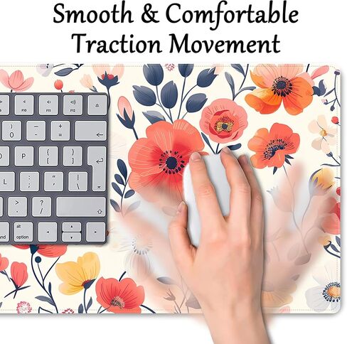 Probtis Mushroom Mouse Pad - واقي مكتب أنيمي كبير للألعاب ، قاعدة مطاطية غير قائلة ، 35.4 × 15.7 ' in Kuwait