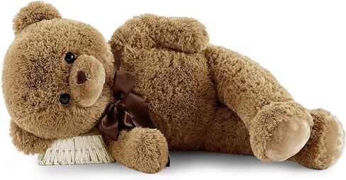 Big Teddy Bear Stuffed Animal 35 inches Giant Stuffed Bear Gift for Girlfriend Children on Birthday, Brown in Kuwait