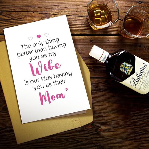 Supoeguk Sweet Wife Mother's Day Card, Romantic Mothers Day Card for Wife, Wife Birthday Card from Husband, The Only Thing Better Than Having You as My Wife in Saudi Arabia