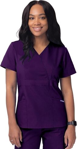 Sivvan Scrubs للنساء - Mock Wrap Scrubs - S8302 - شربات - M in Saudi Arabia