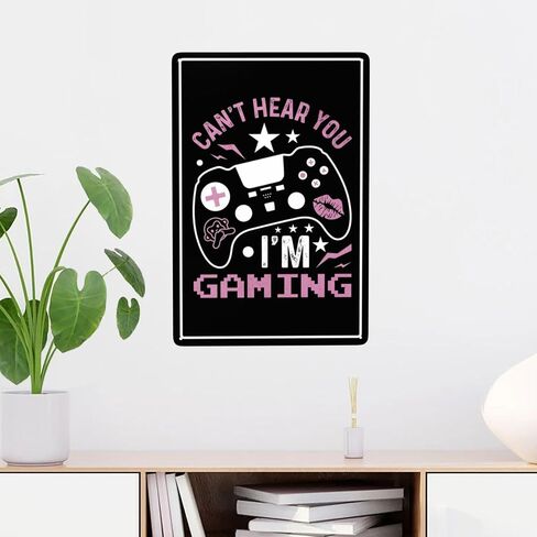 Metal Sign Gaming Room Decor for Boys Kids Gamer Wall Poster Aluminum Men Cave Video Game Bedroom Accessories 12 * 8 IN - Extre Me Gamer in Saudi Arabia