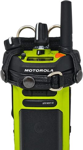 Turtleback Holder Case for Motorola APX Next XN with D Rings, Black Leather Duty Belt Holsterr, Heavy Duty, V4 in Kuwait