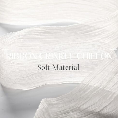 Waydress 15 yd Recline chiffon Ribbon 1-1/2 inch tulle tulle silk marbon لدعوات الزفاف ، غلاف الهدايا ، باقات الزفاف ، زخرفة ترتيب الزهور (العاج) in Saudi Arabia