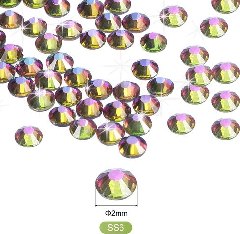 Meccanixity 2880 PCS Hotfix Rhinestones Flatback Crystal Glass Gems Rhinestones for Crafts Comply Diy Decoration (SS10 2.9mm ، اللون الأزرق البحري) in Kuwait