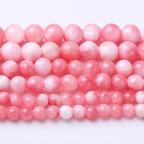 Blue Peacock Turquoise Stone Beads Gemstone Round Crystal Energy Jade Beads Stone Beads for Jewelry Making DIY Bracelet Necklace Jewelry Making 1 Strand 15.5inch 45PCS 8MM in Saudi Arabia