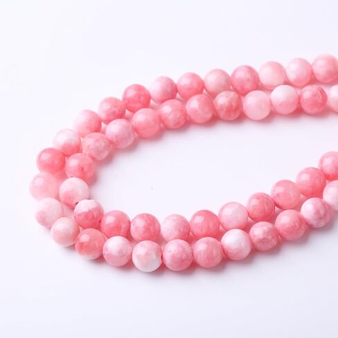 Blue Peacock Turquoise Stone Beads Gemstone Round Crystal Energy Jade Beads Stone Beads for Jewelry Making DIY Bracelet Necklace Jewelry Making 1 Strand 15.5inch 45PCS 8MM in Saudi Arabia