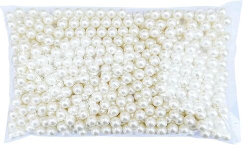 FM FM42 500g/350pcs 14mm No Hole Ivory Simulated Pearl Beads for Crafts in Saudi Arabia