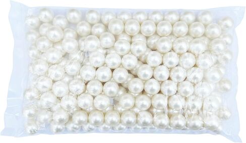 FM FM42 500g/350pcs 14mm No Hole Ivory Simulated Pearl Beads for Crafts in Saudi Arabia