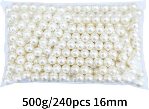 FM FM42 500g/350pcs 14mm No Hole Ivory Simulated Pearl Beads for Crafts in Saudi Arabia