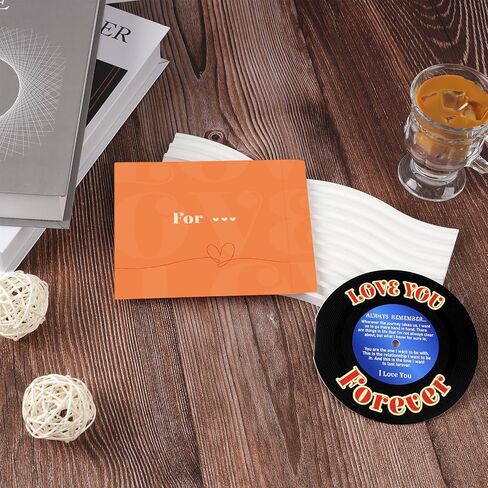 Retro Anniversary Card for Him or Her, Happy Valentine's Day Anniversary Card & Gifts for Husband Wife Boyfriend Girlfriend, Love You Forever Record Gifts for Women Men in Saudi Arabia