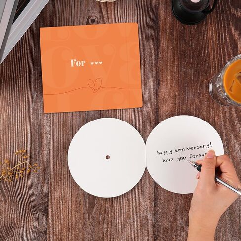 Retro Anniversary Card for Him or Her, Happy Valentine's Day Anniversary Card & Gifts for Husband Wife Boyfriend Girlfriend, Love You Forever Record Gifts for Women Men in Saudi Arabia