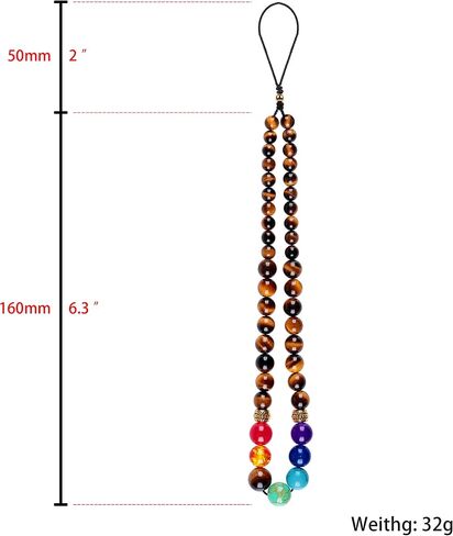Solar System Phone Charm Lanyard Wrist Strap Universe Galaxy Blue Sandstone The Eight Planets Guardian Star Beaded Keychain for Women Men in Saudi Arabia