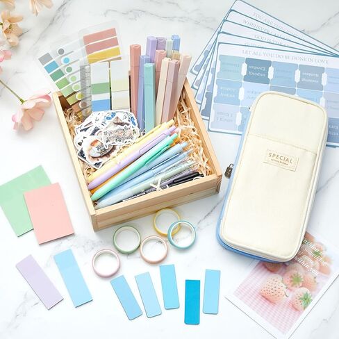 98 قطعة من لوازم دراسة الكتاب المقدس، لوازم مدرسية جمالية، طقم مذكرات للكتاب المقدس، كتاب توضيحي جمالي للكتاب المقدس، ملاحظات هلامية، مقلمة لمكتب المدرسة، هدية مسيحية (أخضر) in Kuwait