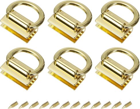 uxcell Metal Bag Connector D Ring, Purse Bridge Hanger Buckle with Screws for Purse DIY, Key Chain Lanyard in Kuwait
