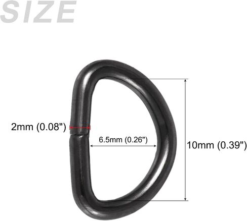 METALLIXITY Metal Rings Non-welded D-shaped Ring Buckles for Hardware DIY Keychains Card Holders Purse in Saudi Arabia