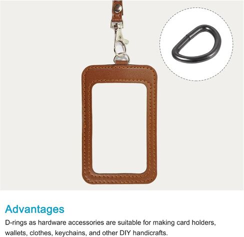 METALLIXITY Metal Rings Non-welded D-shaped Ring Buckles for Hardware DIY Keychains Card Holders Purse in Saudi Arabia