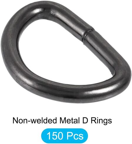 METALLIXITY Metal Rings Non-welded D-shaped Ring Buckles for Hardware DIY Keychains Card Holders Purse in Saudi Arabia